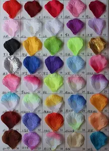 Ensemble <span class=keywords><strong>de</strong></span> pétales <span class=keywords><strong>de</strong></span> roses en soie, pièces, fausses fleurs décoratives, pour mariage - Product Image 1