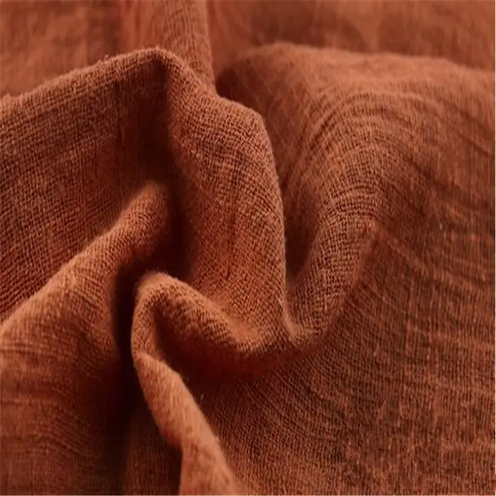 Tissu en lin et coton doux respirant, pour rideau et robe, tissu de lin mince écologique