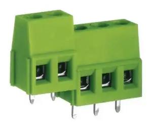 Conector de bloque de terminales de 3 vías, bloque de terminales verde de paso de 5,0mm