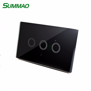 Hogar Inteligente Hotel capacitiva iluminación interruptor de Control de luz de Panel táctil de interruptor de pared con <span class=keywords><strong>Alexa.</strong></span> - Product Image 5