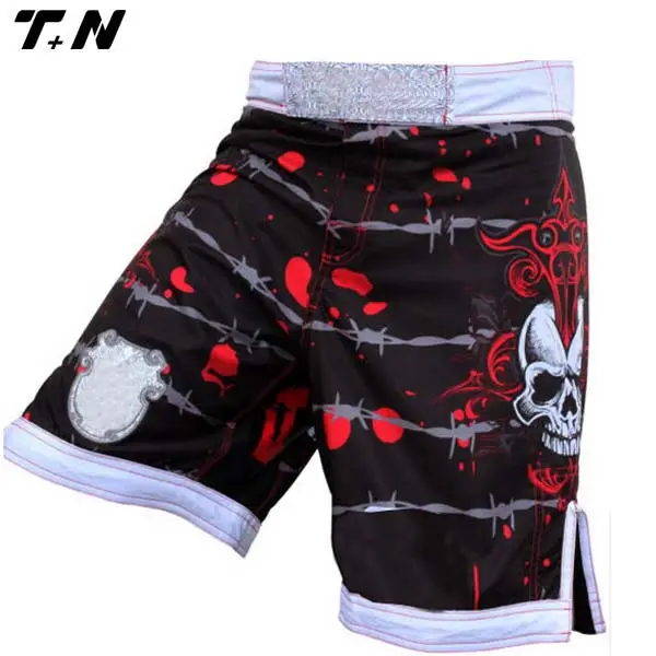 Shorts de mma personalizados, bermuda masculina de alta qualidade com bolsos, shorts de luta personalizados