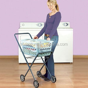 <strong>Laundry</strong> Clothes <strong>Basket</strong> Trolley Removable <strong>Basket</strong> <strong>Laundry</strong> <strong>on</strong> <strong>Wheels</strong> Cart - Product Image 4