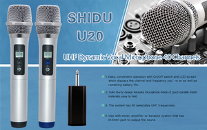 40 canal UHF de micrófono inalámbrico de mano para la Iglesia y <span class=keywords><strong>Karaoke</strong></span> <span class=keywords><strong>en</strong></span> casa - Product Image 5