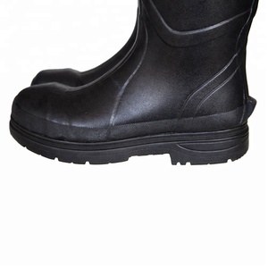 Mens <strong>Waterproof</strong> Neoprene Rain <strong>Boots</strong> With <strong>Steel</strong> <strong>Toe</strong> Outdoor Rain <strong>Boots</strong> - Product Image 4