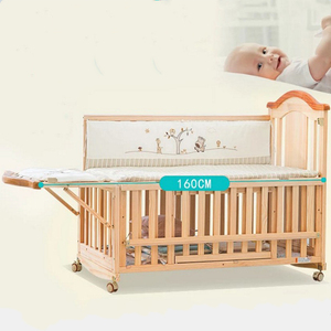 Новейший Тип натурального дерева extensiable Детские кроватки/детские Сани кровать/№ кроватки - Product Image 1