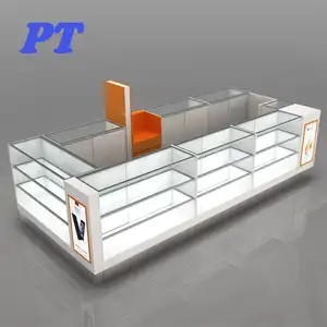 High-grade shopping mall mobile phone kiosk/cell phone display counter