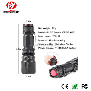 Hot Selling Mini Focus Adjustable Waterproof <strong>J5</strong> Led Torch <strong>Tactical</strong> Led <strong>Flashlight</strong> for Outdoor - Product Image 2