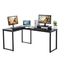Escritorio de ordenador con forma de L, mesa de estudio para ordenador portátil, escritorio de Gaming para el hogar y la Oficina, soporte de Monitor gratuito