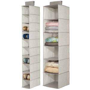 Reusable <strong>Hanging</strong> <strong>6</strong>-<strong>shelf</strong> Collapsible <strong>Organizer</strong> With Handle for Clothes <strong>Shoes</strong> Storage Bag