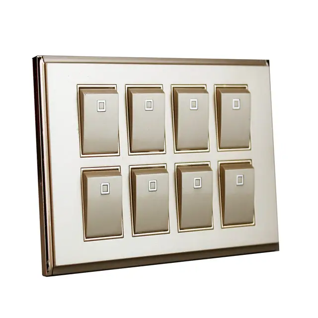 New products power switch touch switches and sockets 8 gang light switch