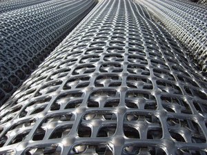 Hoge Treksterkte Warp Gebreide Polyester Geogrid Gebruikt voor Spoorweg Foundation - Product Image 5