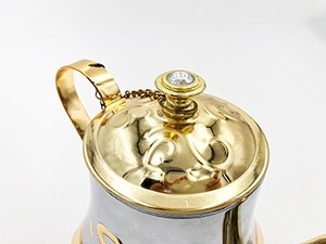 Ensemble cafetière et théière en acier inoxydable couleur cuivre doré de luxe, non électrique, verre haut de gamme, usage domestique, hôtels, cadeau du Nouvel An - Product Image 4