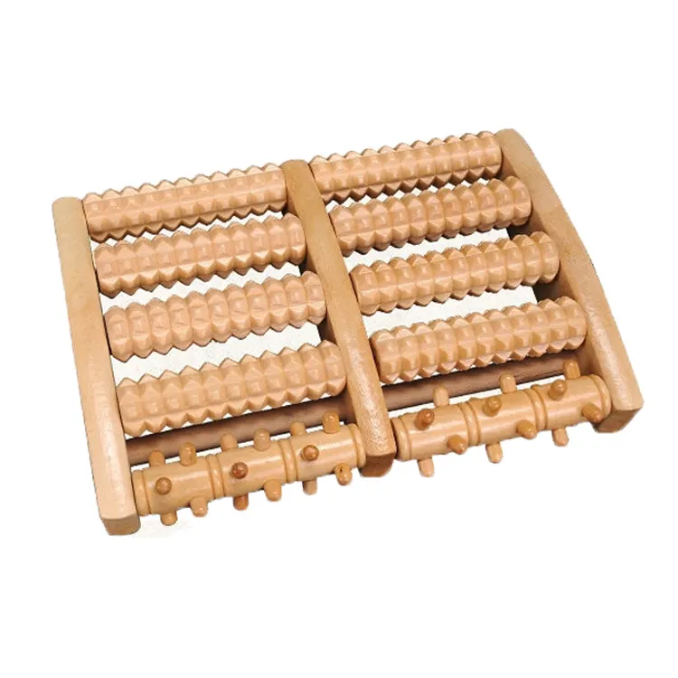 Chinese foot massage model wooden foot massage roller for health care