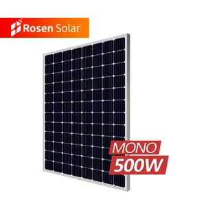 Rosen Solar 500w 太阳能电池板单太阳能电池板 400 w 450 w 500w 1000 w 太阳能电池板价格