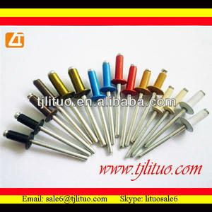 Usine de vente chaude, mandel dôme. tête de type ouvert rivet aveugles en aluminium en acier, fabricants de rivet - Product Image 1