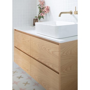 Vermont Úc Phong Cách Sơn Mài Trắng Và Gỗ Phòng Tắm Thiết Lập Vanity Đồ Nội Thất Nhà Thiết Kế - Product Image 2