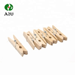 <span class=keywords><strong>Vintage</strong></span> handmade wooden craft clips clothespins - Product Image 5
