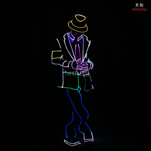 Electro <span class=keywords><strong>techno</strong></span> danza Act LED iluminan trajes con DMX - Product Image 1