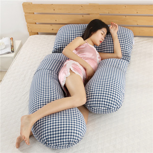 Grosir 100% Katun Nyaman Seluruh Tubuh Berbentuk F Bantal Bersalin Wanita Hamil Meringankan Nyeri Tidur Wanita Hamil - Product Image 6