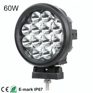 High quality spot round 12v 6inch 60w car led work light lamp waterproof led works lamp mechanics