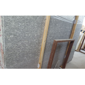 Losa de piedra precio piso perlas fósiles flor overlord mármol <span class=keywords><strong>gris</strong></span> - Product Image 6