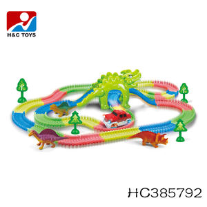 Spielzeug für kinder 2018 diy 269 stücke glow in the dark track leucht slot auto HC385791 - Product Image 3