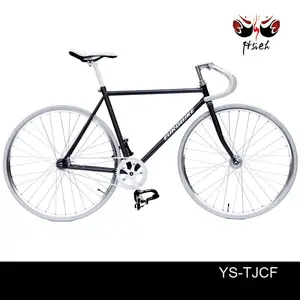 absolute single speed fiets retro stijl met antieke metalen vintage metalen anodische coating