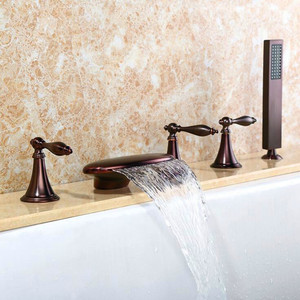 Phòng tắm Vòi Hoa Sen Tap <span class=keywords><strong>Mixer</strong></span> Sàn Núi Vòi Bồn Tắm 5 Lỗ - Product Image 6