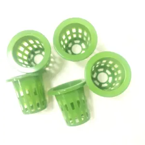 Custom PLA net pots hemp plastic injection parts 100% biodegradable