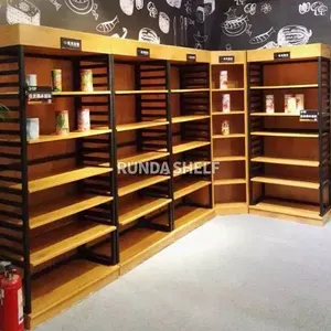 Runyunda — présentoir en bois 23 #, grand usage pour les courses, patdola, étagère en métal, pour épicerie