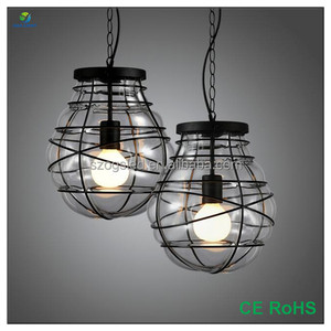 <span class=keywords><strong>Marruecos</strong></span> estilo bola redonda globo de cristal transparente lámpara colgante - Product Image 4