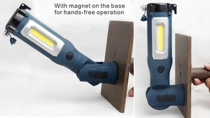 Đa chức năng sạc khẩn cấp xe sử dụng dẫn làm việc ánh sáng đèn pin Torch với nam châm cơ sở - Product Image 5