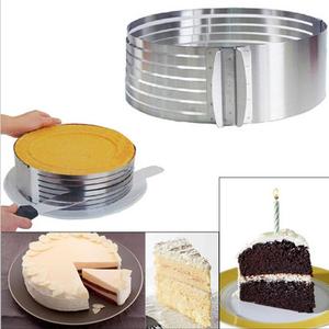OEM 2021 Cake Cutter Slicer Adjustable Stainless Steel Round Bread Cake Slicer Cutter Mold Cake Tools DIY <strong>Baking</strong> <strong>Accessories</strong> - Product Image 4