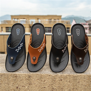 Zapatillas de cuero para hombre, nuevo estilo, chanclas - Product Image 2