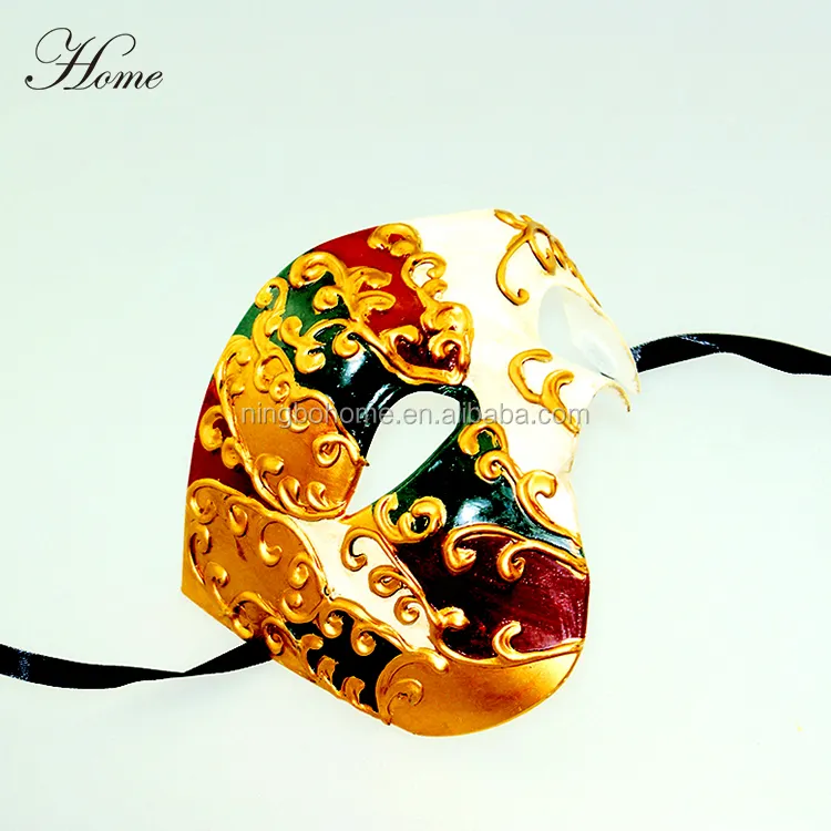 Uitstekende Kwaliteit Kleurrijke Effen Classy Mooie Mode Carnaval Maskerade Masker