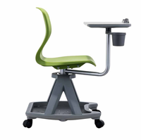 Mobilier de bureau exécutif chaise de formation chaise de travail ergonomique chaise d'école de classe avec tablette d'écriture