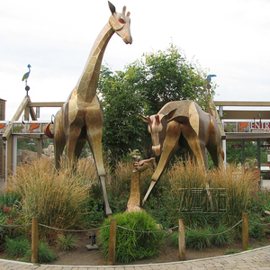 Jardin extérieur Ornement cuivre bronze statues de girafe - Product Image 3