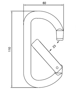 O Shaped Climbing Carabiner For Wild Sports From Aluminum Manufactures - Product Image 4