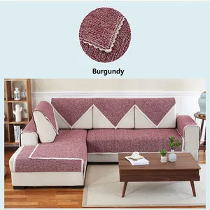 Desain Sarung Sofa Modern Penutup Sofa Anyaman Polos Ruang Tamu