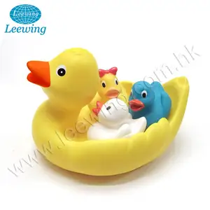 Juego de juguetes familia patos flotante juguete de baño