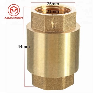 L 200WOG 1/2 ''Van Kiểm Tra Dọc Lò Xo Đồng Thau NPT Để Điều Khiển Đồng - Product Image 5