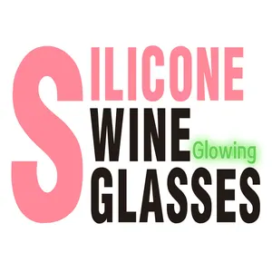 unbreakable silicone wine glasses set 6 glow in the dark distinctive silicones wine glass