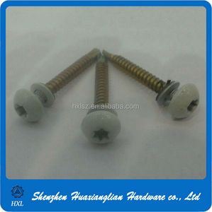 Baking Finish Colorful Phillips Pan <strong>White</strong> Painted Head Self Drilling <strong>Screw</strong> - Product Image 2