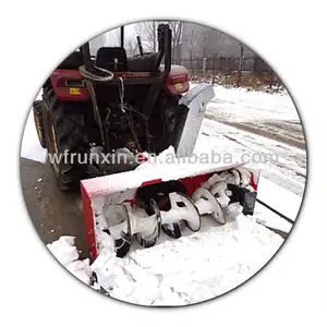 Soplador de nieve con enganche de 3 puntos montado en Tractor