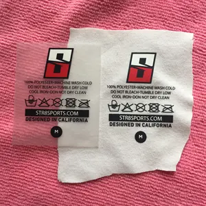 Label Logo Transfer Panas Perasaan Tangan Sempurna, Disetrika Logo Transfer untuk Setelan