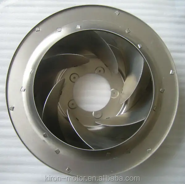 Desain roda Blower 133-630mm 220/380v Volume udara besar kipas Blower sentrifugal impeler aluminium