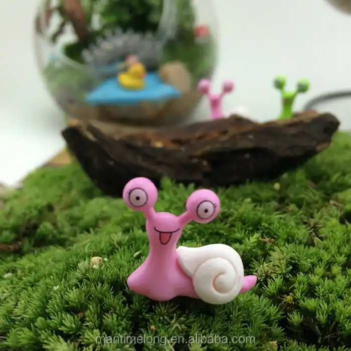 mousse micro paysage ornement mignon escargot figurine jardin