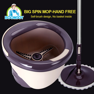 Jesun M9 <span class=keywords><strong>Pro</strong></span> Nouvelle vadrouille plate Magic Spin 360 et ensemble de seaux seau <span class=keywords><strong>à</strong></span> vadrouille rotative autonettoyante mains libres pour le nettoyage des sols - Product Image 2