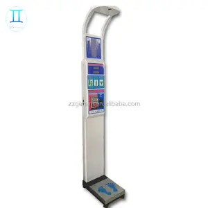 Máquina electrónica comercial de IMC de peso alto con impresora y presión arterial
