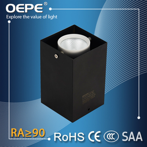Cri 90Ra Superficie Montada Llevó La Luz del Precio de Fábrica Negro Forma Cuadrada Abajo de La Lámpara - Product Image 1